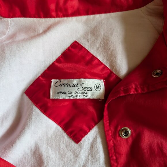 Vintage Red Windbreaker - Vintage 90s Size Medium - Picture 4 of 8